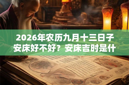 2026年农历九月十三日子安床好不好？安床吉时是什么时候？
