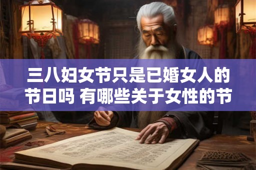 三八妇女节只是已婚女人的节日吗 有哪些关于女性的节日