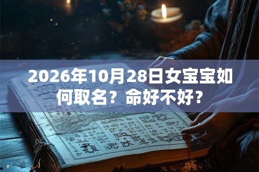 2026年10月28日女宝宝如何取名?命好不好? 2026年10月28日女宝宝如何取名?命好不好?