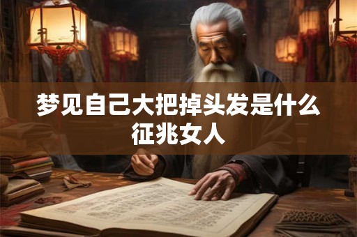 梦见自己大把掉头发是什么征兆女人