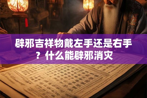 辟邪吉祥物戴左手还是右手？什么能辟邪消灾
