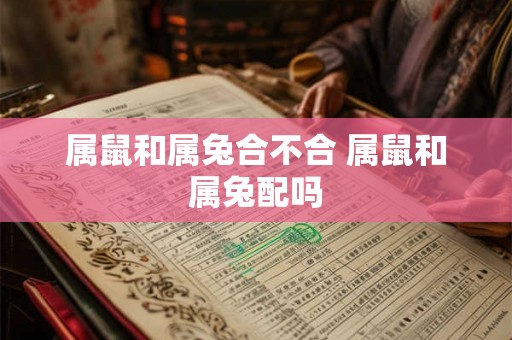 属鼠和属兔合不合 属鼠和属兔配吗 属鼠和属兔合不合 属鼠和属兔配吗