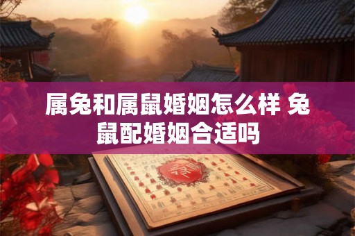 属兔和属鼠婚姻怎么样 兔鼠配婚姻合适吗