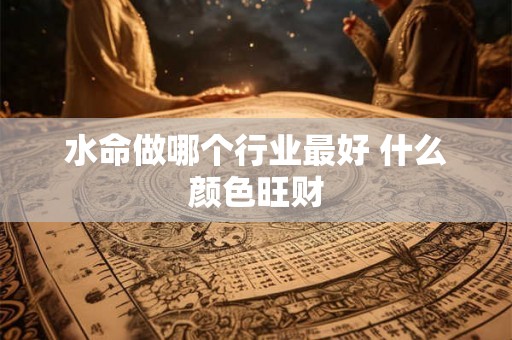 水命做哪个行业最好 什么颜色旺财