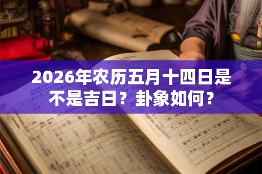 2026年农历五月十四日是不是吉日?卦象如何? 2026年农历五月十四日是不是吉日?卦象如何?