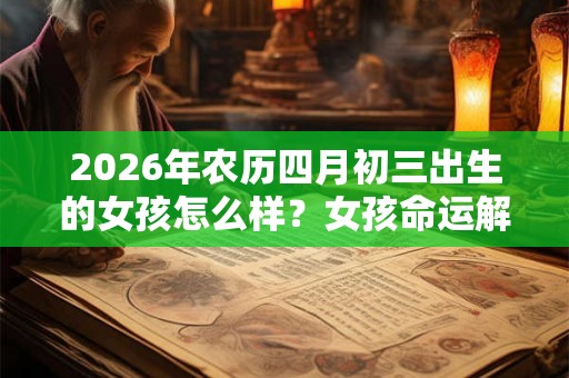 2026年农历四月初三出生的女孩怎么样?女孩命运解析 2026年农历四月初三出生的女孩怎么样?女孩命运解析