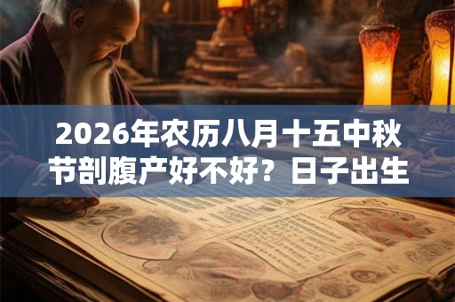 2026年农历八月十五中秋节剖腹产好不好？日子出生宝宝命运？