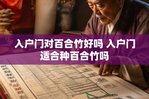 入户门对百合竹好吗 入户门适合种百合竹吗