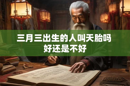 三月三出生的人叫天胎吗 好还是不好