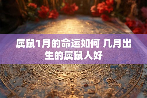 属鼠1月的命运如何 几月出生的属鼠人好