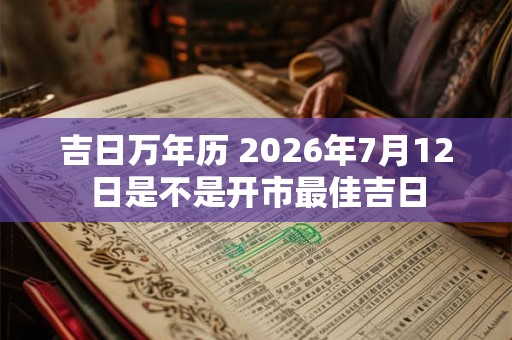 吉日万年历 2026年7月12日是不是开市最佳吉日