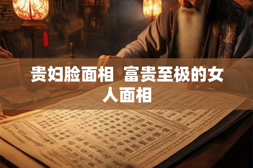 贵妇脸面相 富贵至极的女人面相 贵妇脸面相 富贵至极的女人面相