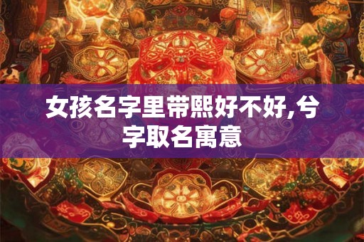 女孩名字里带熙好不好,兮字取名寓意