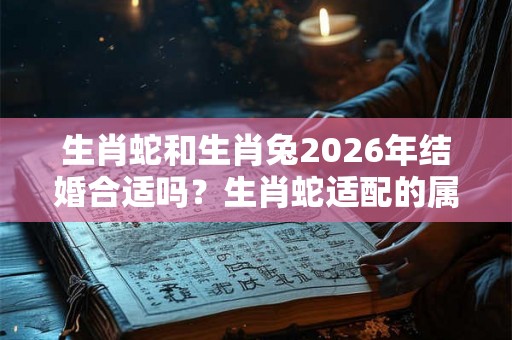 生肖蛇和生肖兔2026年结婚合适吗？生肖蛇适配的属相是什么？