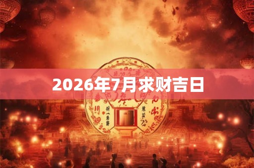 2026年7月求财吉日 2026年7月求财吉日
