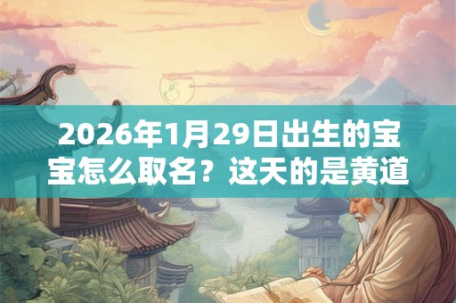 2026年1月29日出生的宝宝怎么取名？这天的是黄道吉日吗？
