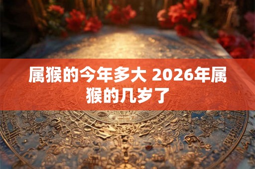 属猴的今年多大 2026年属猴的几岁了 属猴的今年多大 2026年属猴的几岁了