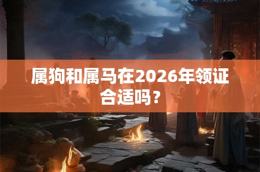 属狗和属马在2026年领证合适吗？
