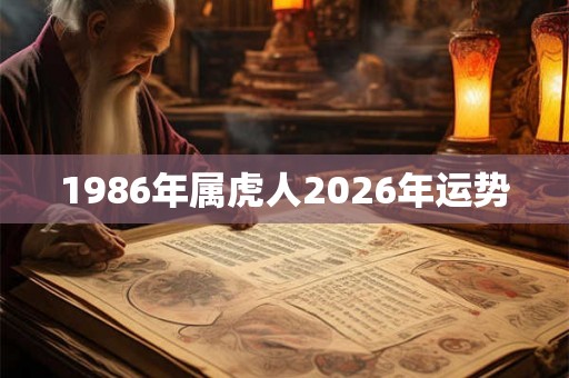 1986年属虎人2026年运势