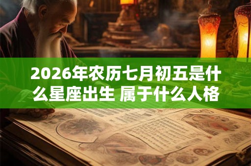 2026年农历七月初五是什么星座出生 属于什么人格