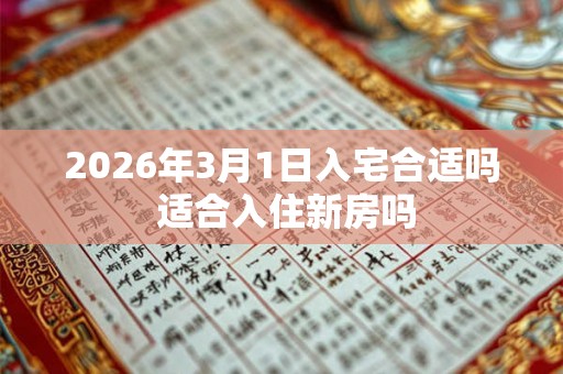 2026年3月1日入宅合适吗 适合入住新房吗