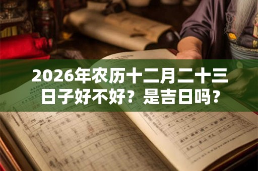 2026年农历十二月二十三日子好不好?是吉日吗? 2026年农历十二月二十三日子好不好?是吉日吗?