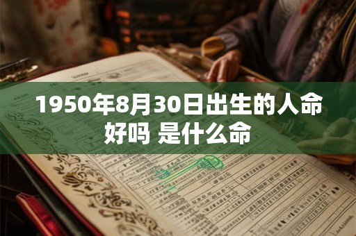 1950年8月30日出生的人命好吗 是什么命