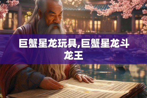 巨蟹星龙玩具,巨蟹星龙斗龙王