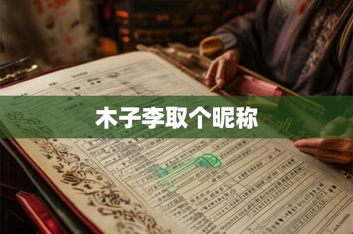 木子李取个昵称