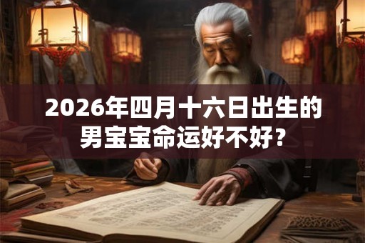 2026年四月十六日出生的男宝宝命运好不好？