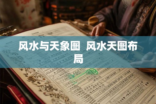 风水与天象图  风水天图布局