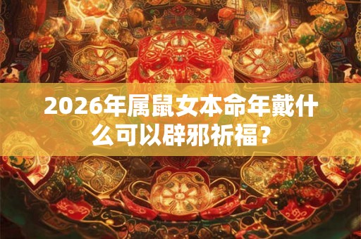 2026年属鼠女本命年戴什么可以辟邪祈福? 2026年属鼠女本命年戴什么可以辟邪祈福?