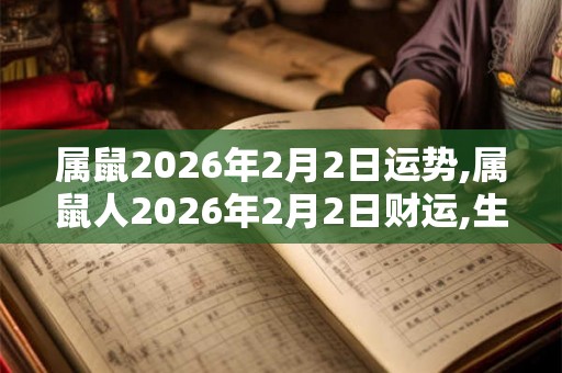 属鼠2026年2月2日运势,属鼠人2026年2月2日财运,生肖鼠2026年2月2日运势