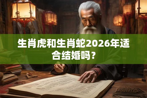 生肖虎和生肖蛇2026年适合结婚吗? 生肖虎和生肖蛇2026年适合结婚吗?