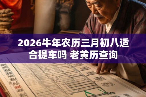 2026牛年农历三月初八适合提车吗 老黄历查询 2026牛年农历三月初八适合提车吗 老黄历查询