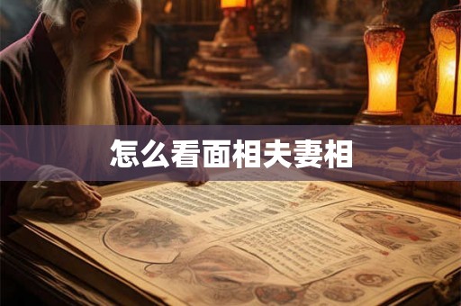 怎么看面相夫妻相