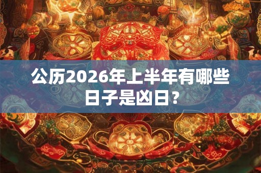 公历2026年上半年有哪些日子是凶日？