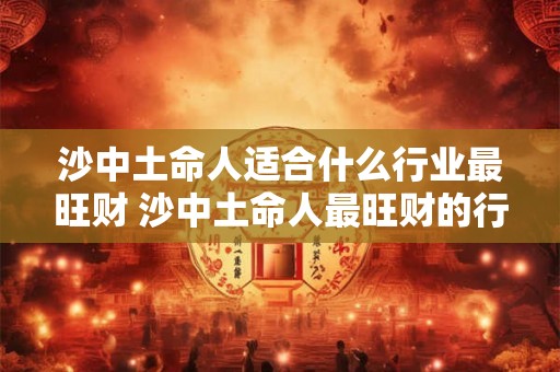 沙中土命人适合什么行业最旺财 沙中土命人最旺财的行业是什么 沙中土命人适合什么行业最旺财 沙中土命人最旺财的行业是什么