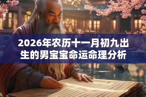 2026年农历十一月初九出生的男宝宝命运命理分析