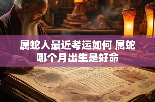 属蛇人最近考运如何 属蛇哪个月出生是好命