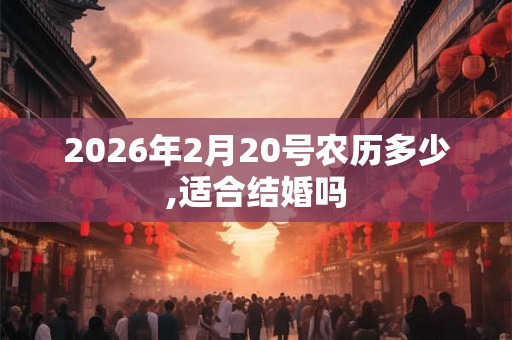 2026年2月20号农历多少,适合结婚吗