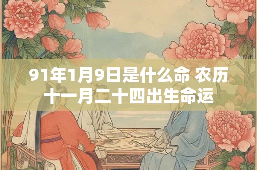 91年1月9日是什么命 农历十一月二十四出生命运 91年1月9日是什么命 农历十一月二十四出生命运