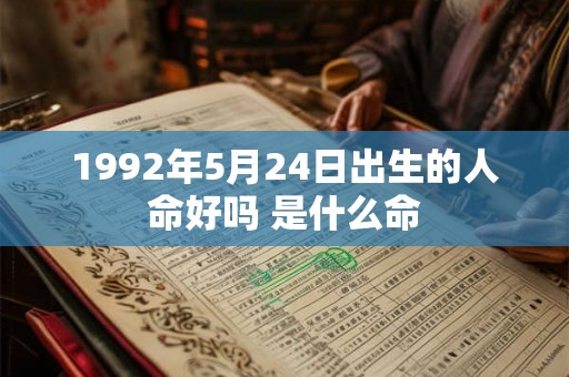 1992年5月24日出生的人命好吗 是什么命 1992年5月24日出生的人命好吗 是什么命