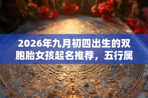 2026年九月初四出生的双胞胎女孩起名推荐,五行属什么 2026年九月初四出生的双胞胎女孩起名推荐,五行属什么