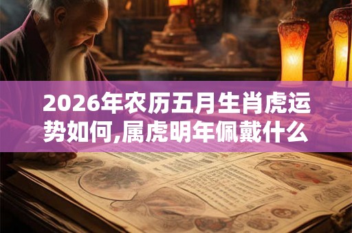 2026年农历五月生肖虎运势如何,属虎明年佩戴什么好
