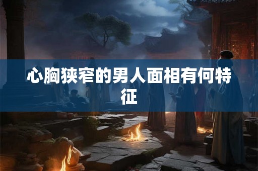 心胸狭窄的男人面相有何特征