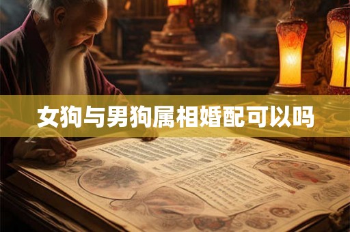 女狗与男狗属相婚配可以吗