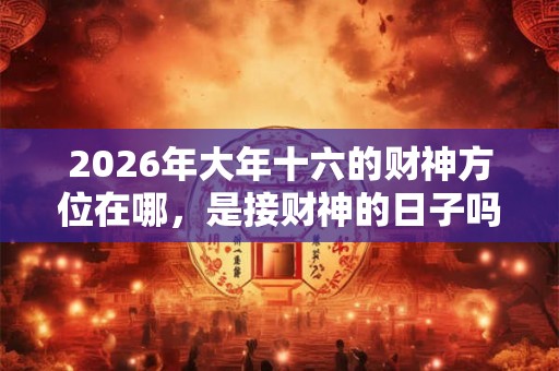 2026年大年十六的财神方位在哪，是接财神的日子吗？