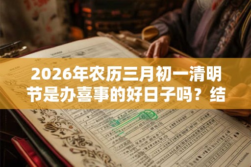 2026年农历三月初一清明节是办喜事的好日子吗？结婚如何择吉？