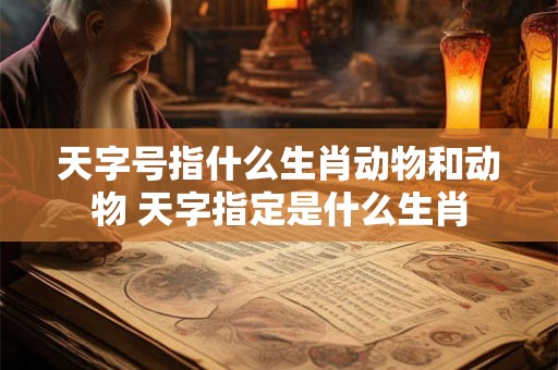 天字号指什么生肖动物和动物 天字指定是什么生肖